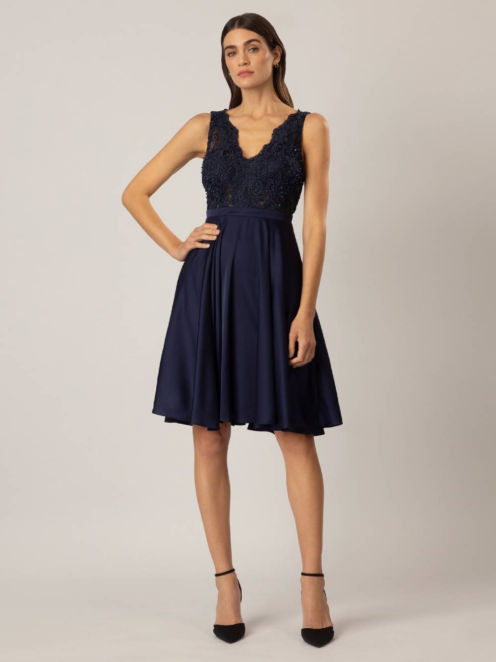 APART Cocktail Dress In Night Blue