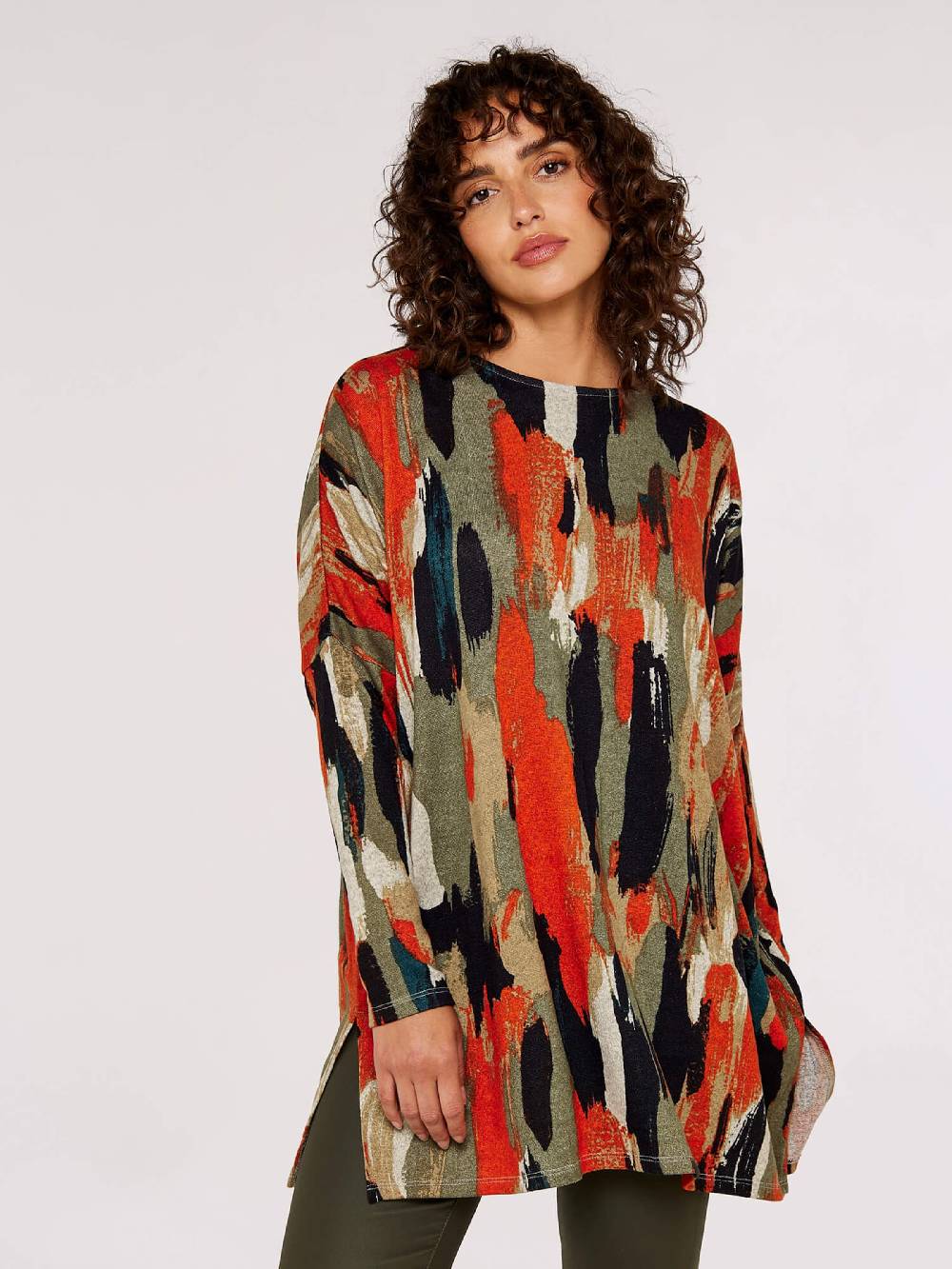 Apricot Tunic In Mixed Colors