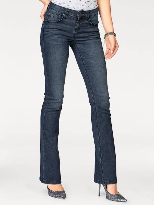 ARIZONA Boot cut Jeans 'Shaping' in Dark Blue
