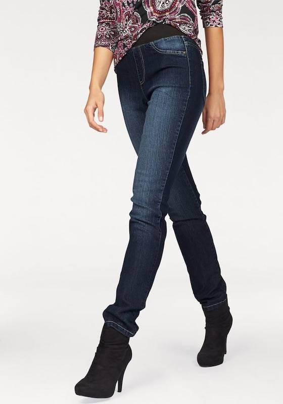 ARIZONA Skinny Jeggings In Dark Blue