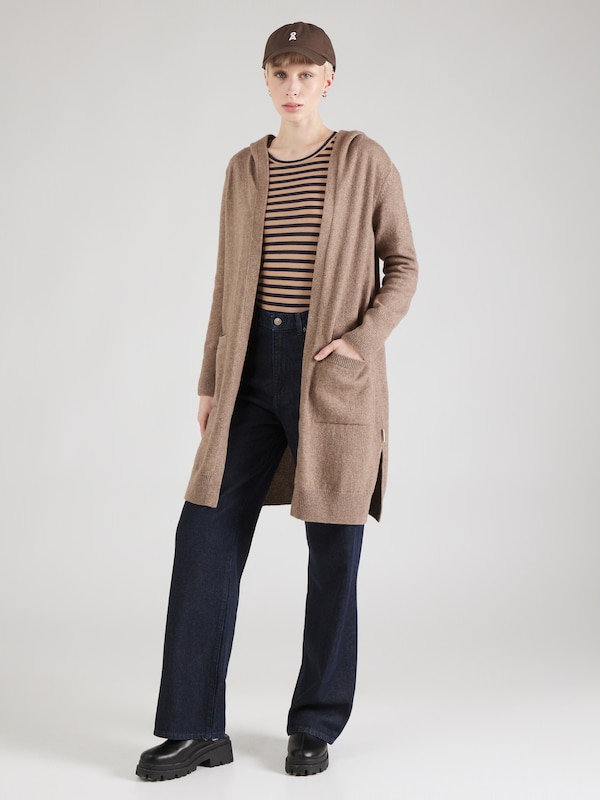 ARMEDANGELS Knit Cardigan 'WARMA' in Mottled Brown