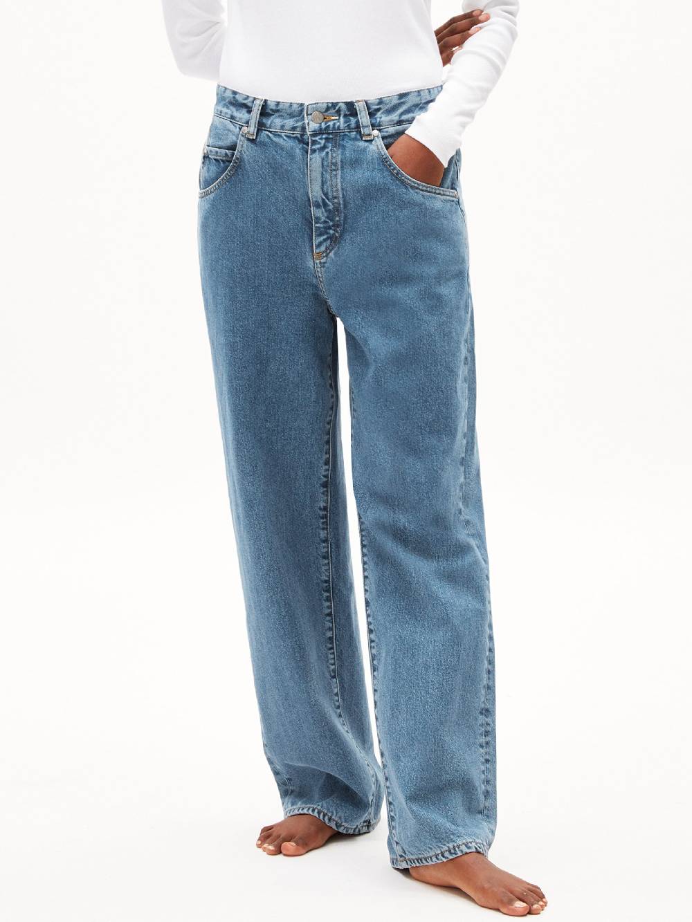 ARMEDANGELS Loose Fit Jeans 'HAAYI' In Blue