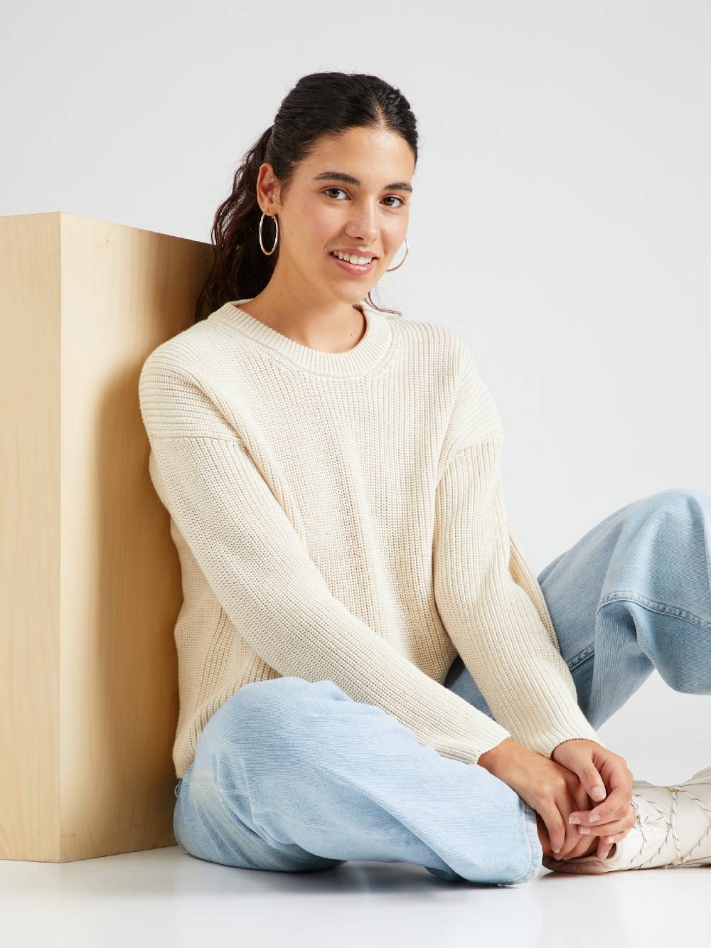 ARMEDANGELS Sweater 'NURIAA' In Wool White