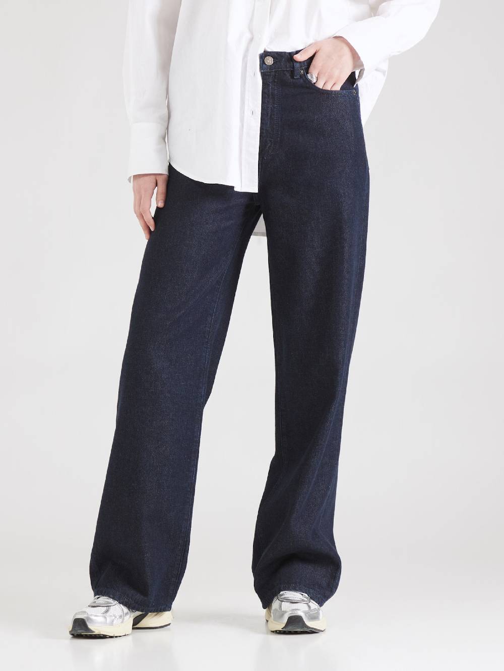 ARMEDANGELS Wide Leg Jeans 'Enija' In Night Blue
