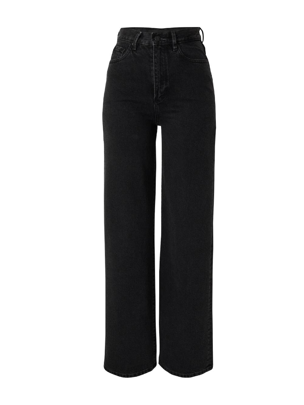 ARMEDANGELS Wide Leg Jeans 'Enijaa' In Black Denim