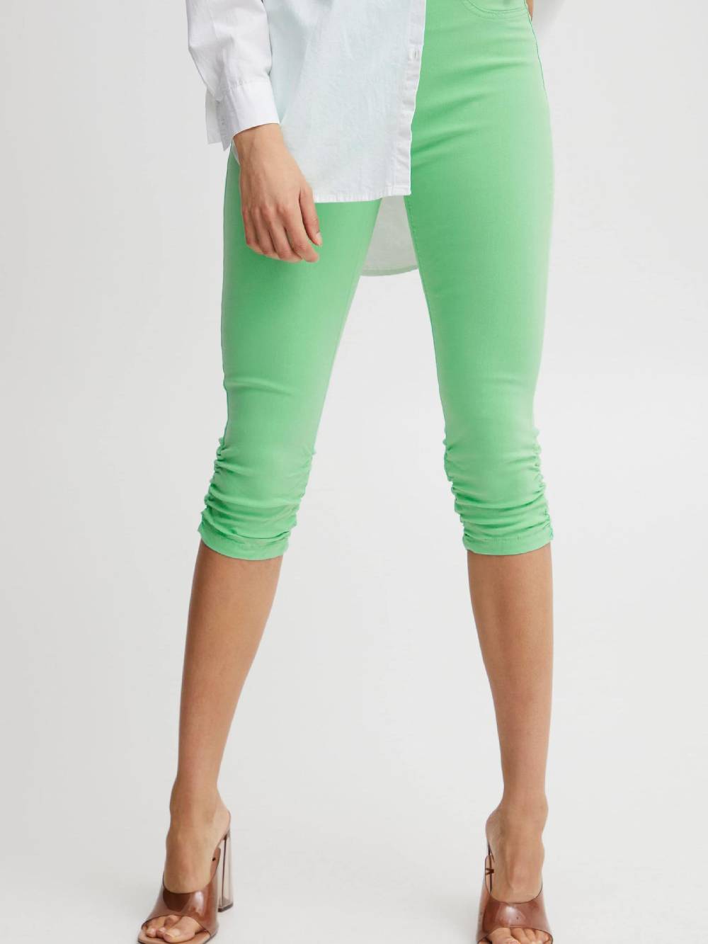 B.young Skinny Pants 'KEIRA' In Light Green