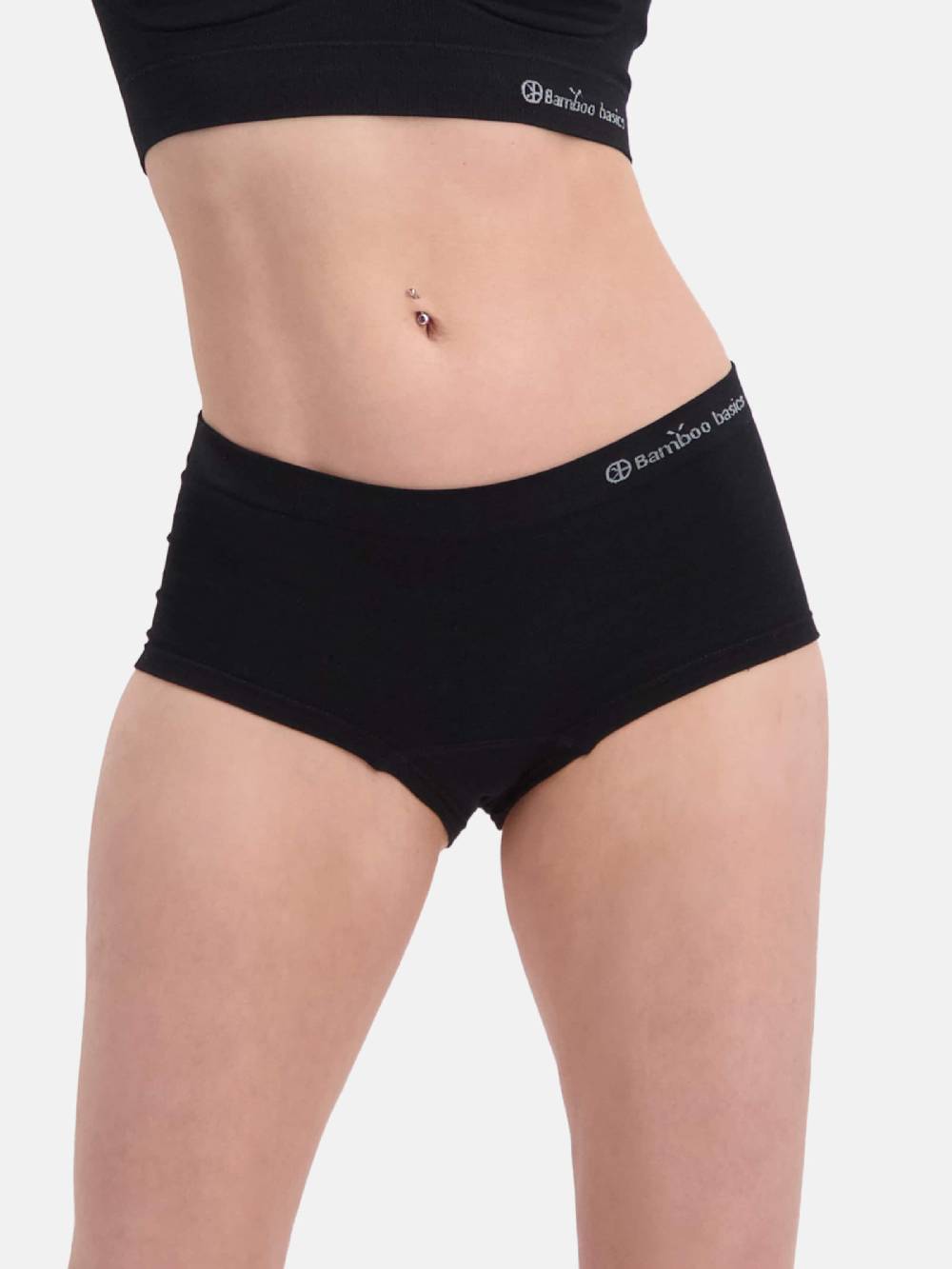Bamboo Basics Boyshorts In Black