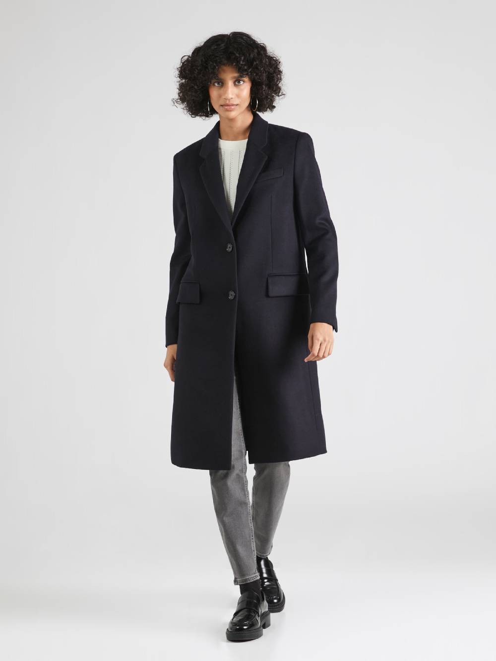 BOSS Between-Seasons Coat 'Catara' In Dark Blue