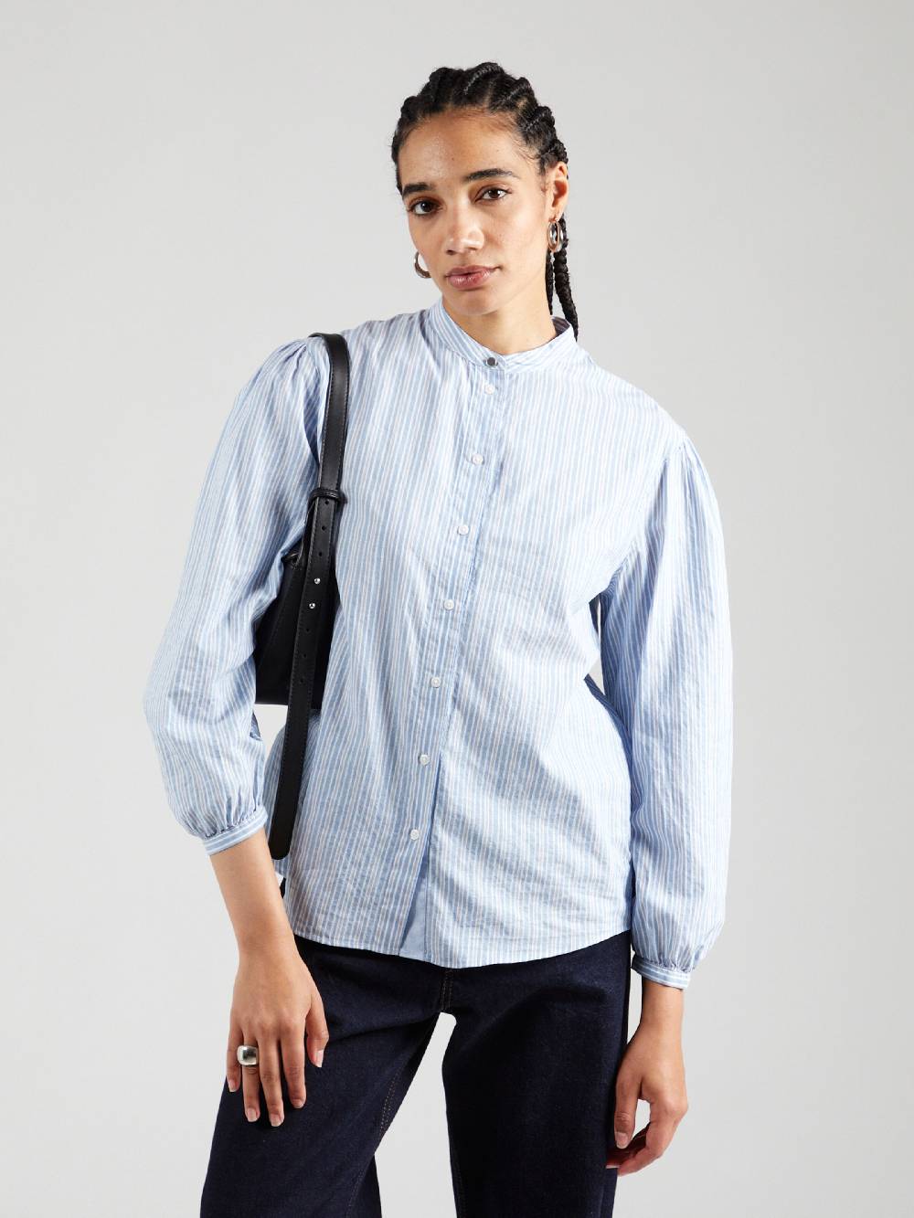 BOSS Blouse 'C_Bilast' In Dusty Blue