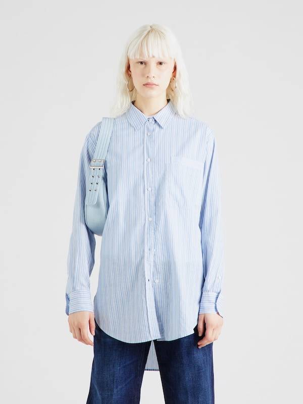 BOSS Blouse 'C_Bostucci_3' in Pastel Blue