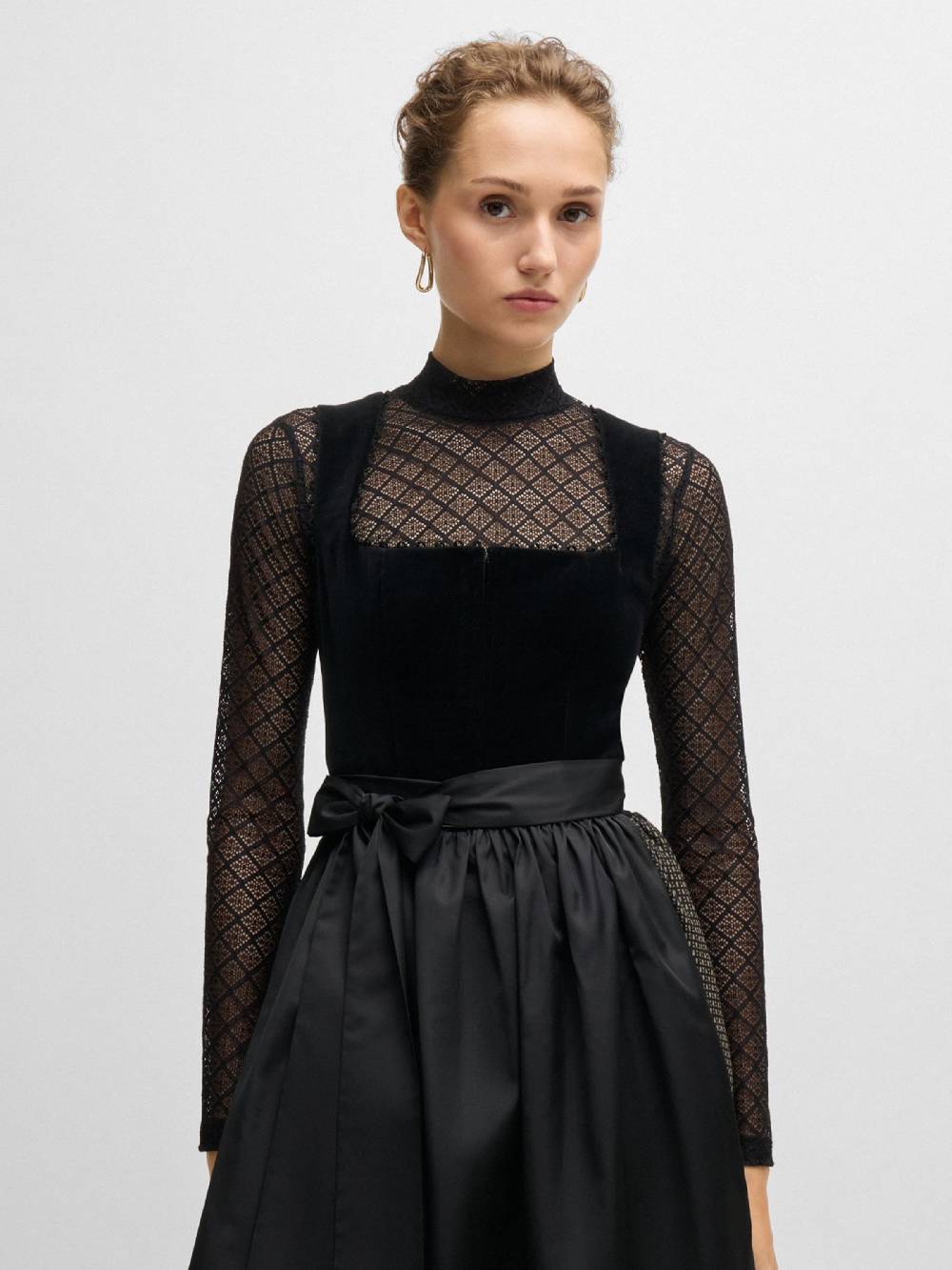 BOSS Traditional Blouse ' Carin Kinga Mathe ' In Black