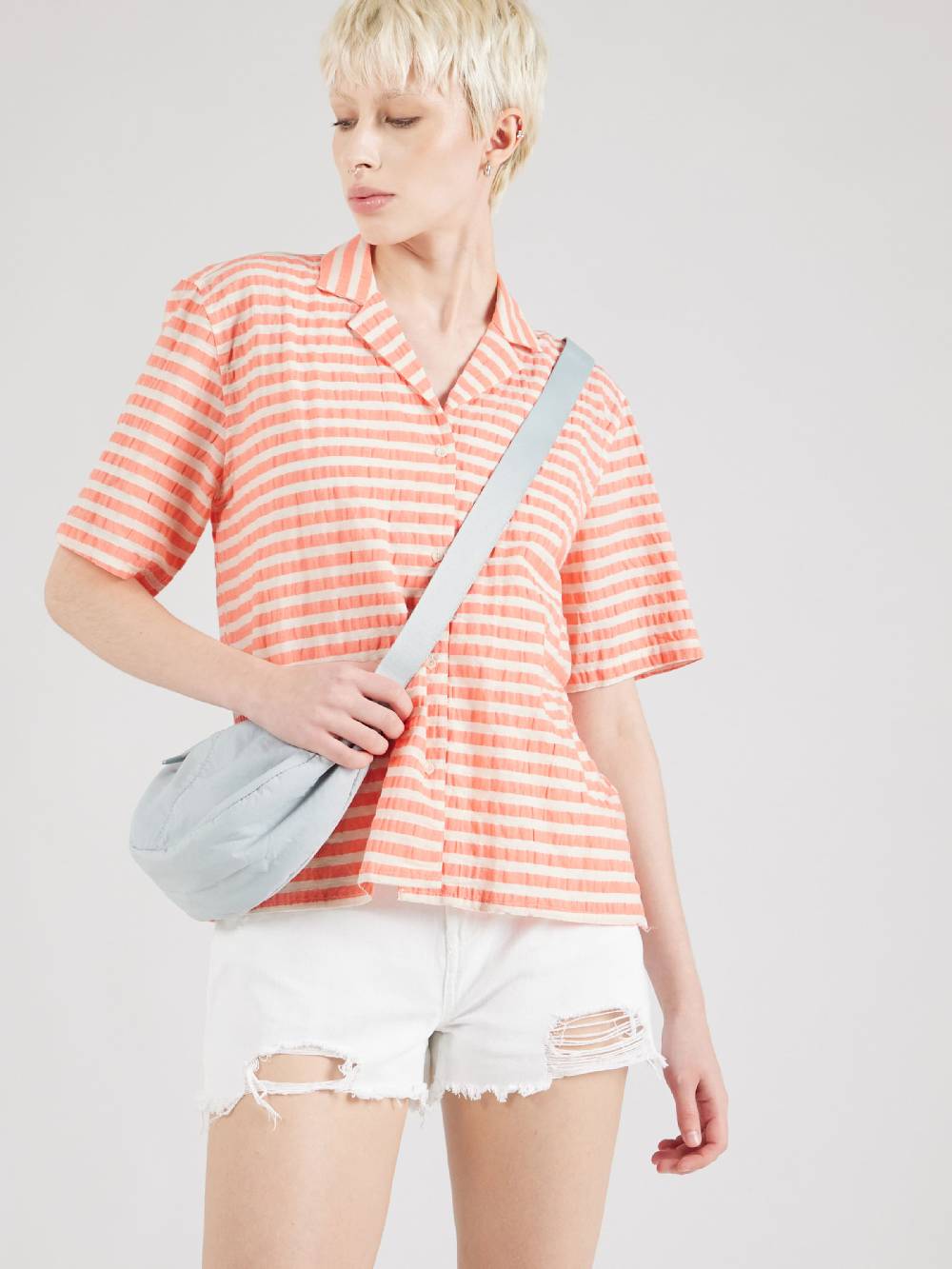 Brava Fabrics Blouse 'Aloha' In Coral