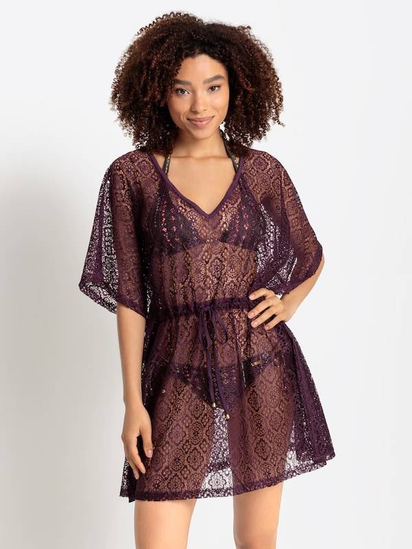 BRUNO BANANI Beach Dress in Bordeaux