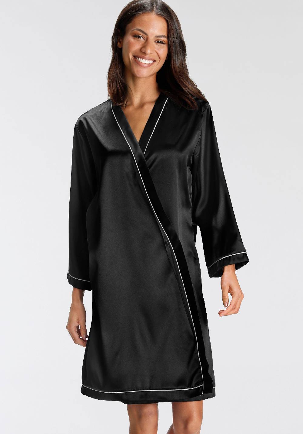 BRUNO BANANI Dressing Gown In Black
