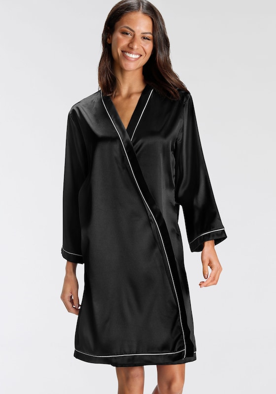 BRUNO BANANI Dressing Gown in Black