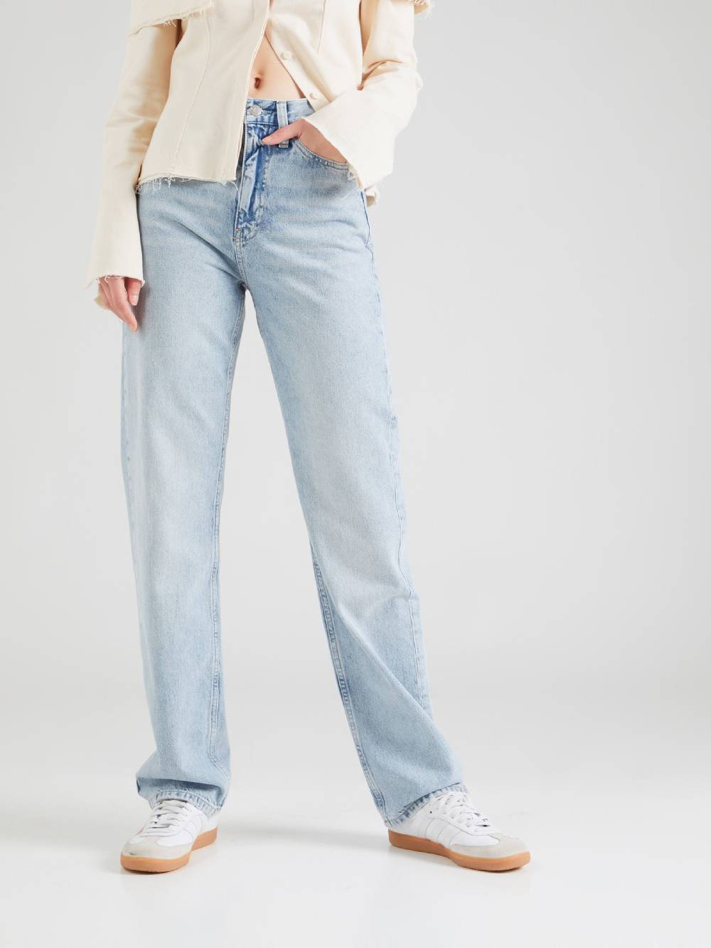 Calvin Klein Jeans Loose Fit Jeans In Blue Denim