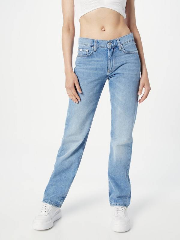 Calvin Klein Jeans Regular Jeans 'LOW RISE STRAIGHT' in Light Blue
