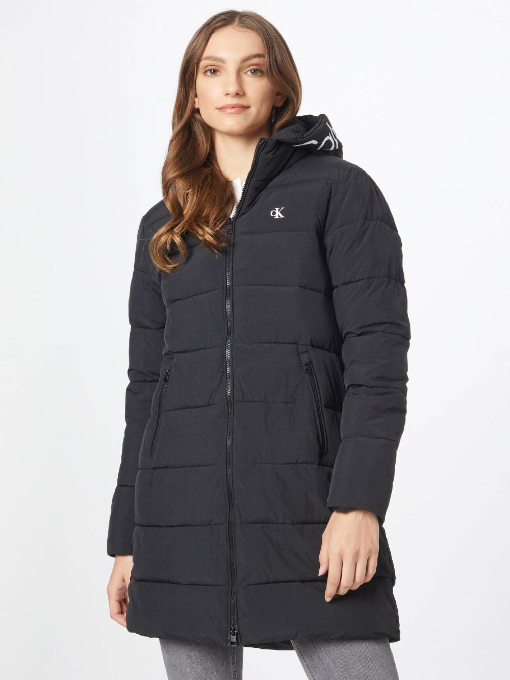 Calvin Klein Jeans Winter Jacket In Black