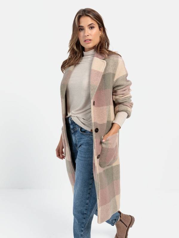 CAMEL ACTIVE Between-Seasons Coat in Beige, Pastel Pink