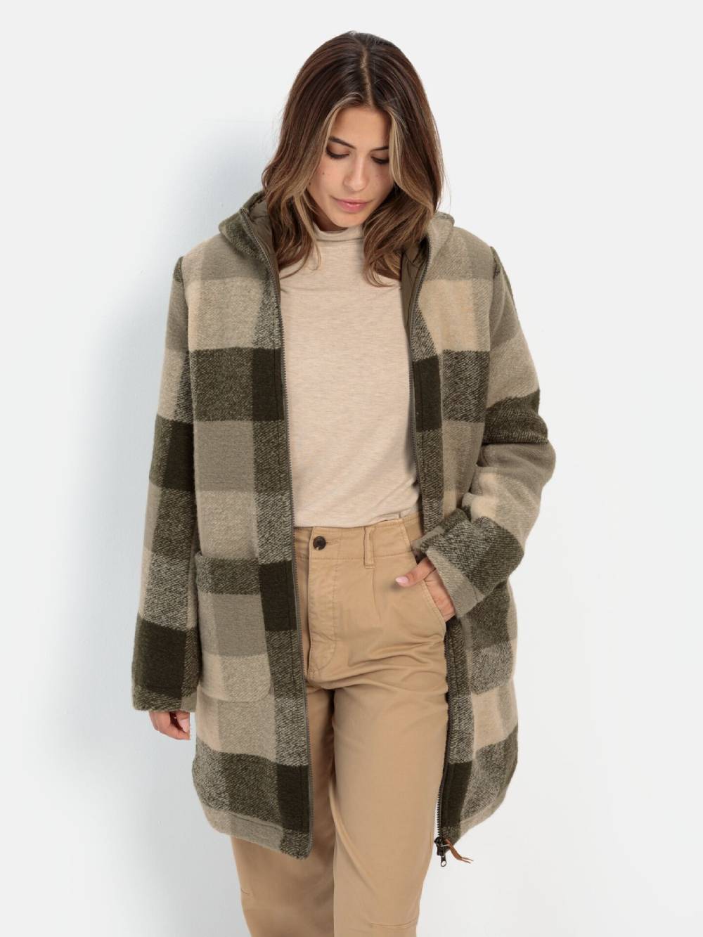CAMEL ACTIVE Between-Seasons Coat In Khaki