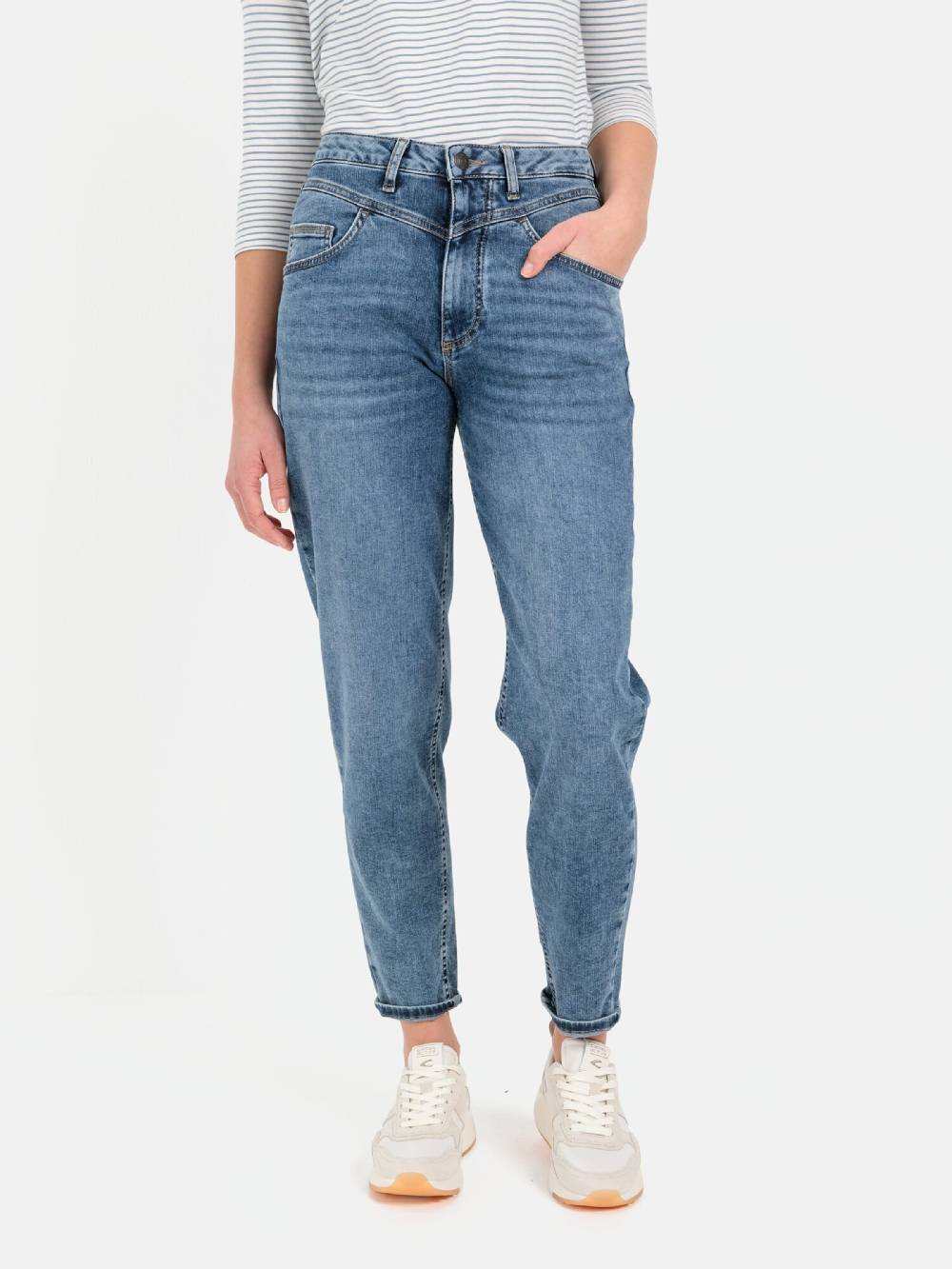 CAMEL ACTIVE Tapered Jeans In Blue Denim