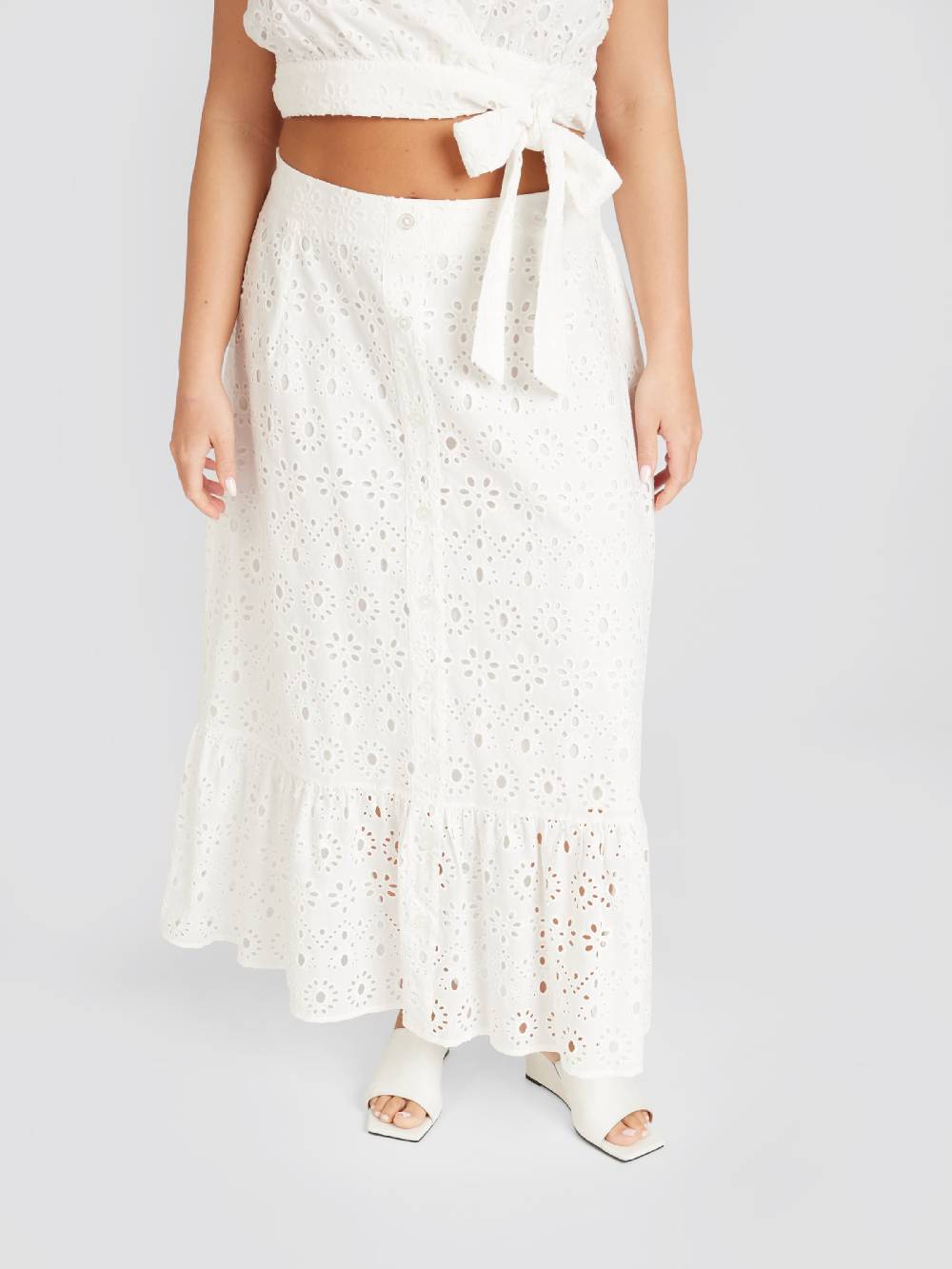 CITA MAASS Co-created By ABOUT YOU Skirt 'Lucia' In White