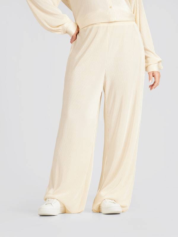 CITA MAASS co-created by ABOUT YOU Wide leg Pants 'Flora' in Cream