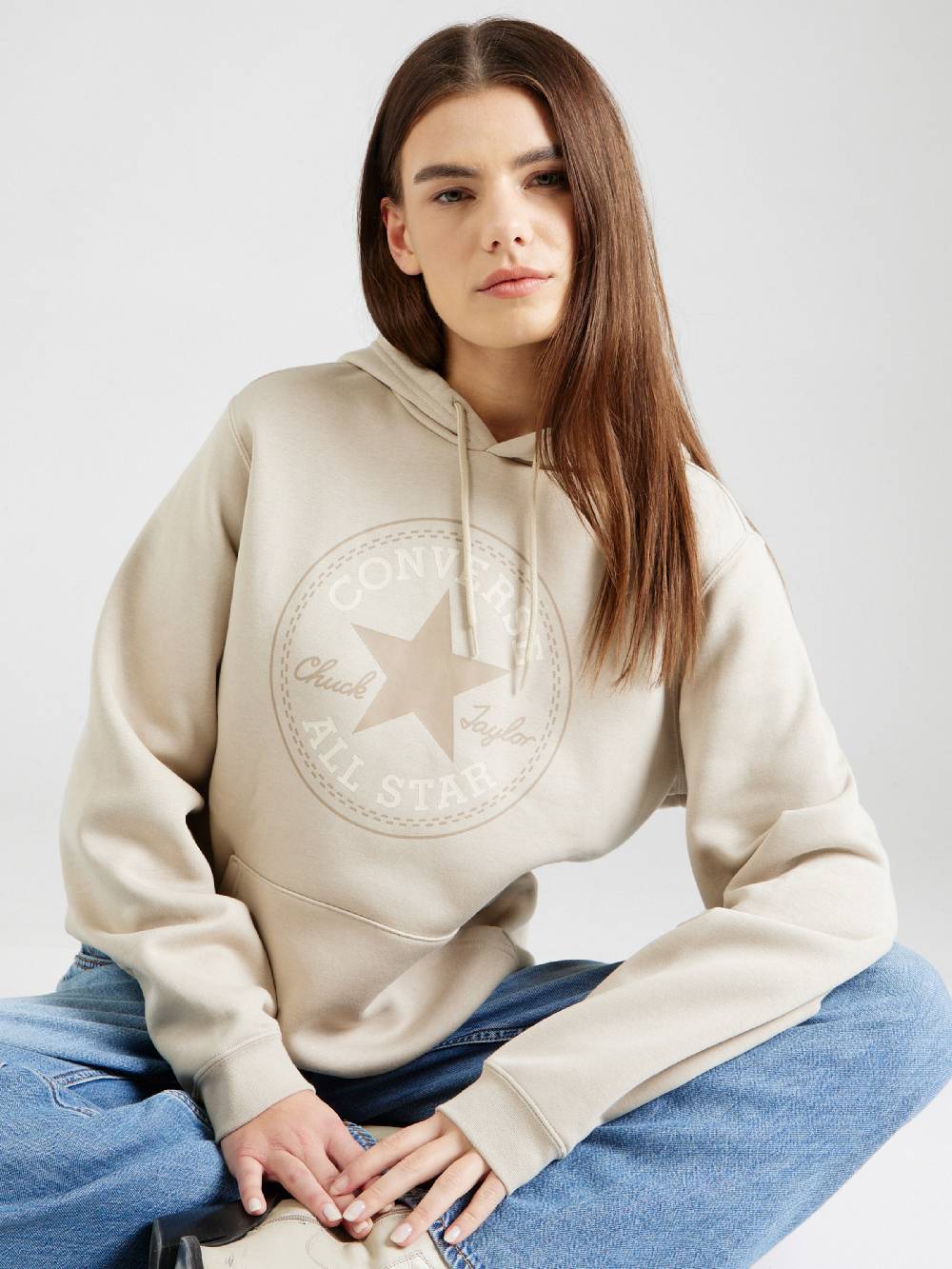 CONVERSE Sweatshirt In Beige, Camel
