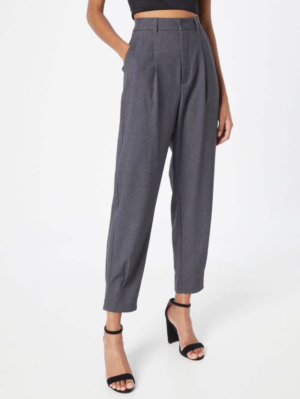 Copenhagen Muse Tapered Pleat-Front Pants 'TAILOR' In Grey