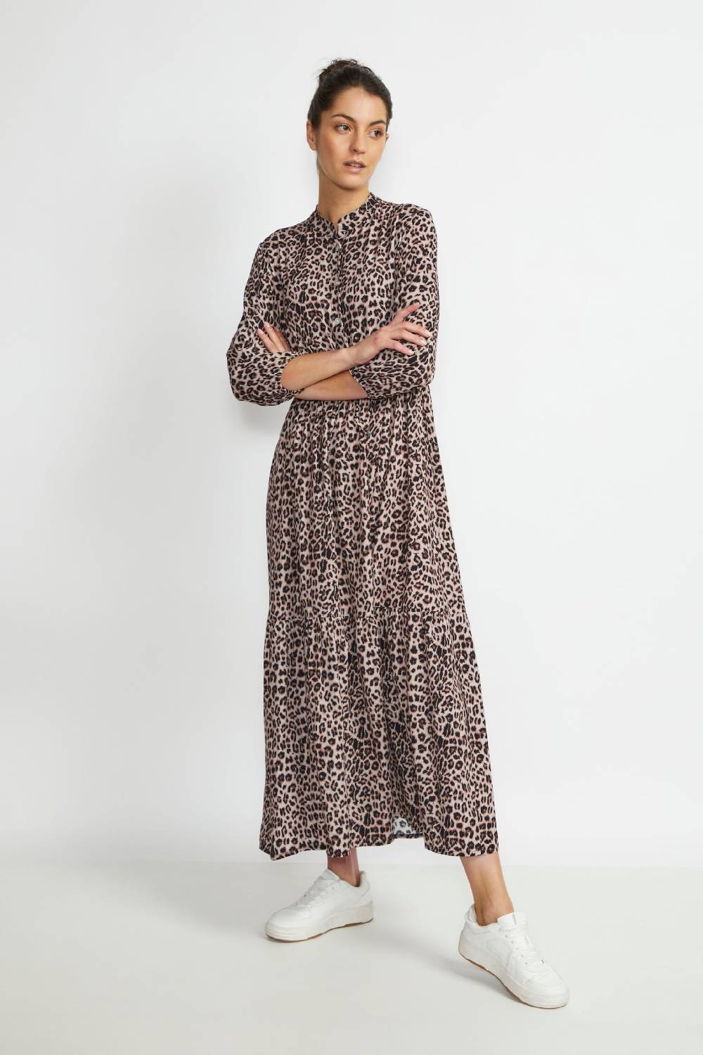 Cream Dress 'Alora' In Beige