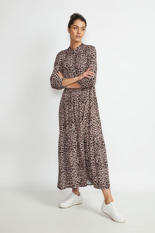 Cream Dress 'Alora' in Beige