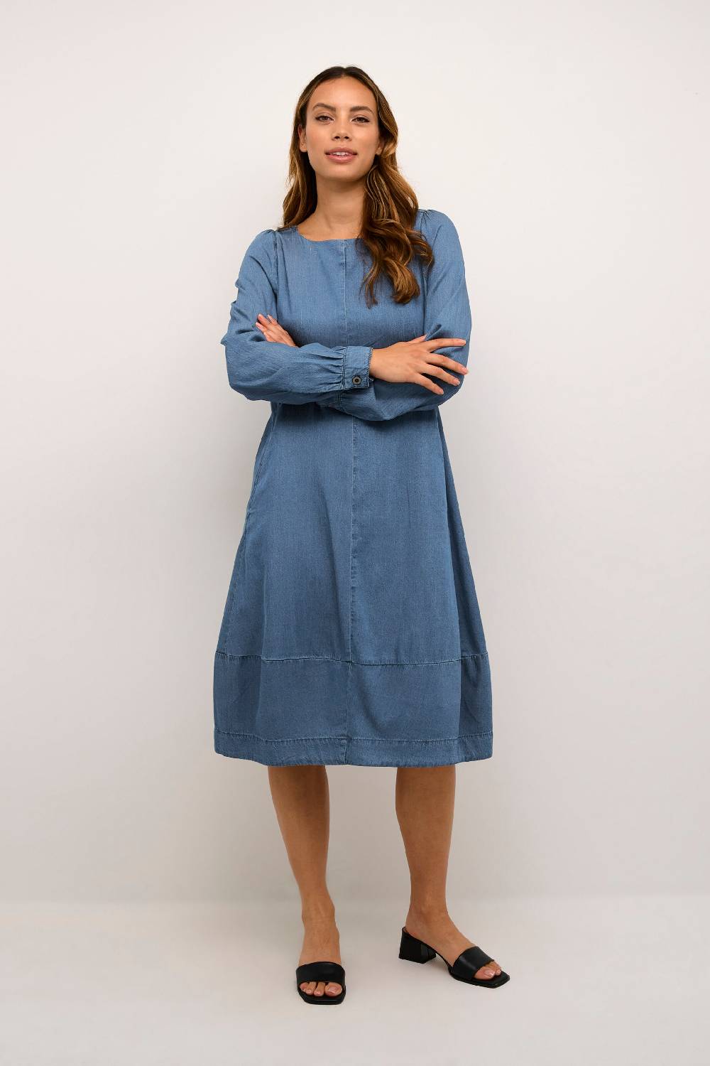 CULTURE Dress 'Arpa' In Blue Denim