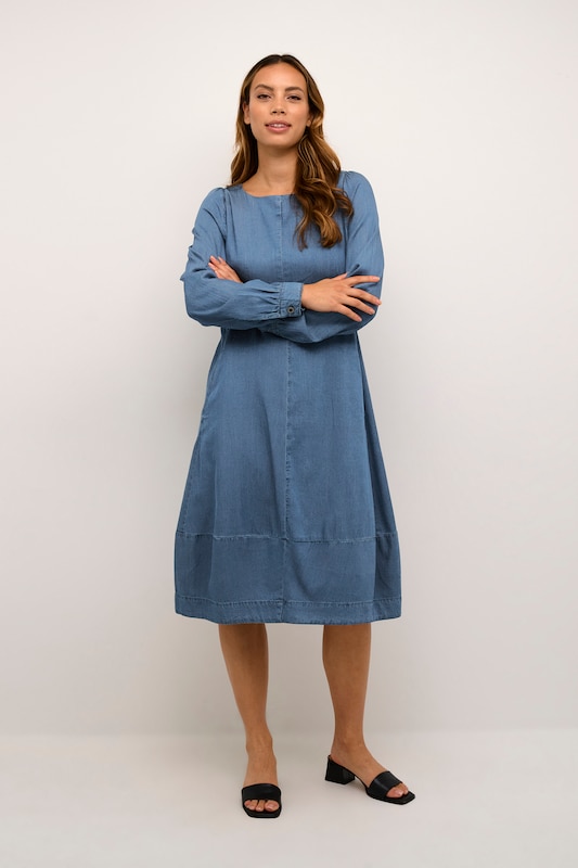 CULTURE Dress 'Arpa' in Blue Denim
