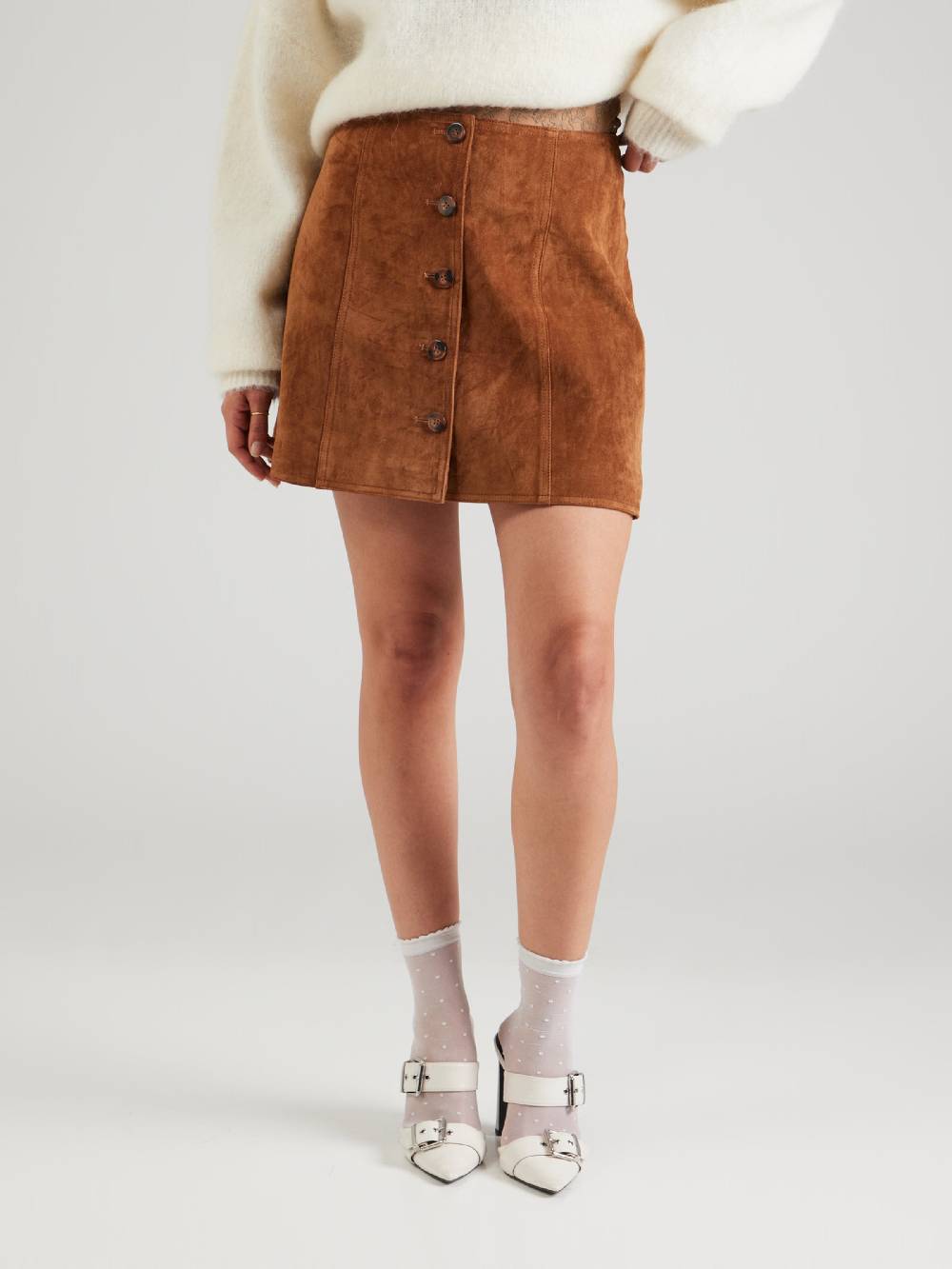 Daahls By Emma Roberts Exclusively For ABOUT YOU Skirt 'Jayla' In Cognac