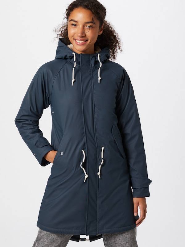 Derbe Raincoat 'Travel Cozy Friese' in Navy