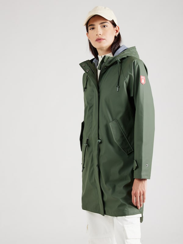 Derbe Raincoat 'Travel Friese' in Olive