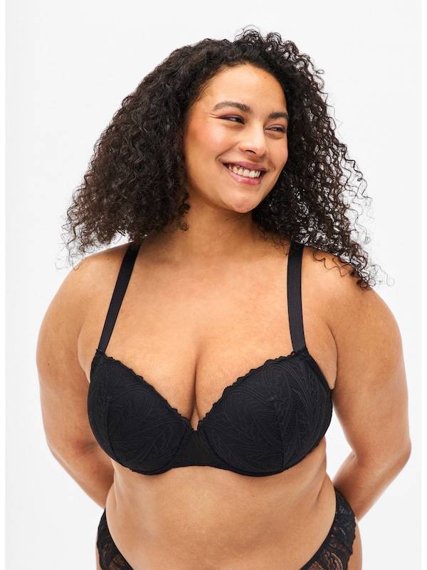 Devoted by Zizzi T-shirt Bra in Black