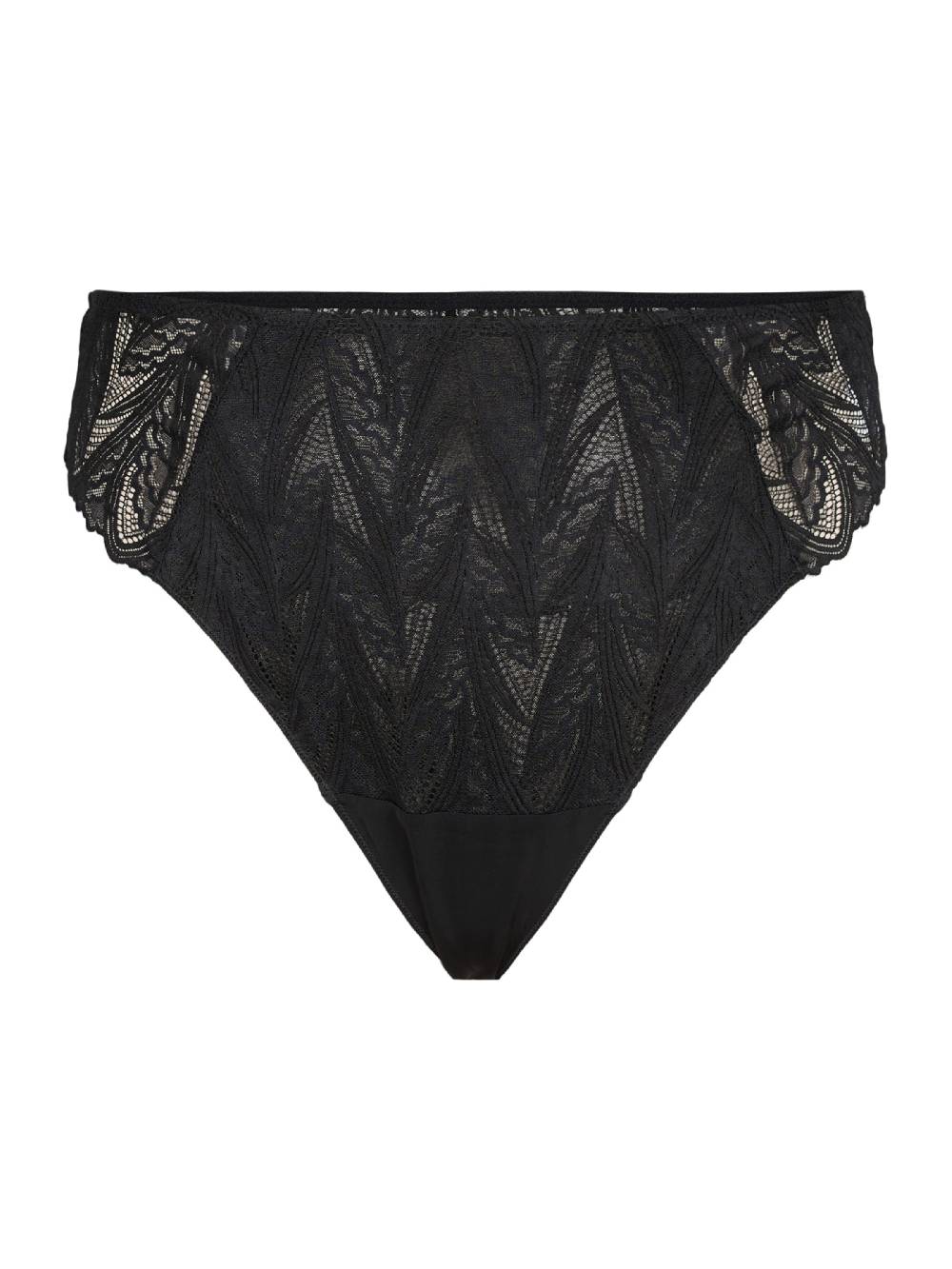 Devoted By Zizzi Thong 'LYCRO' In Black