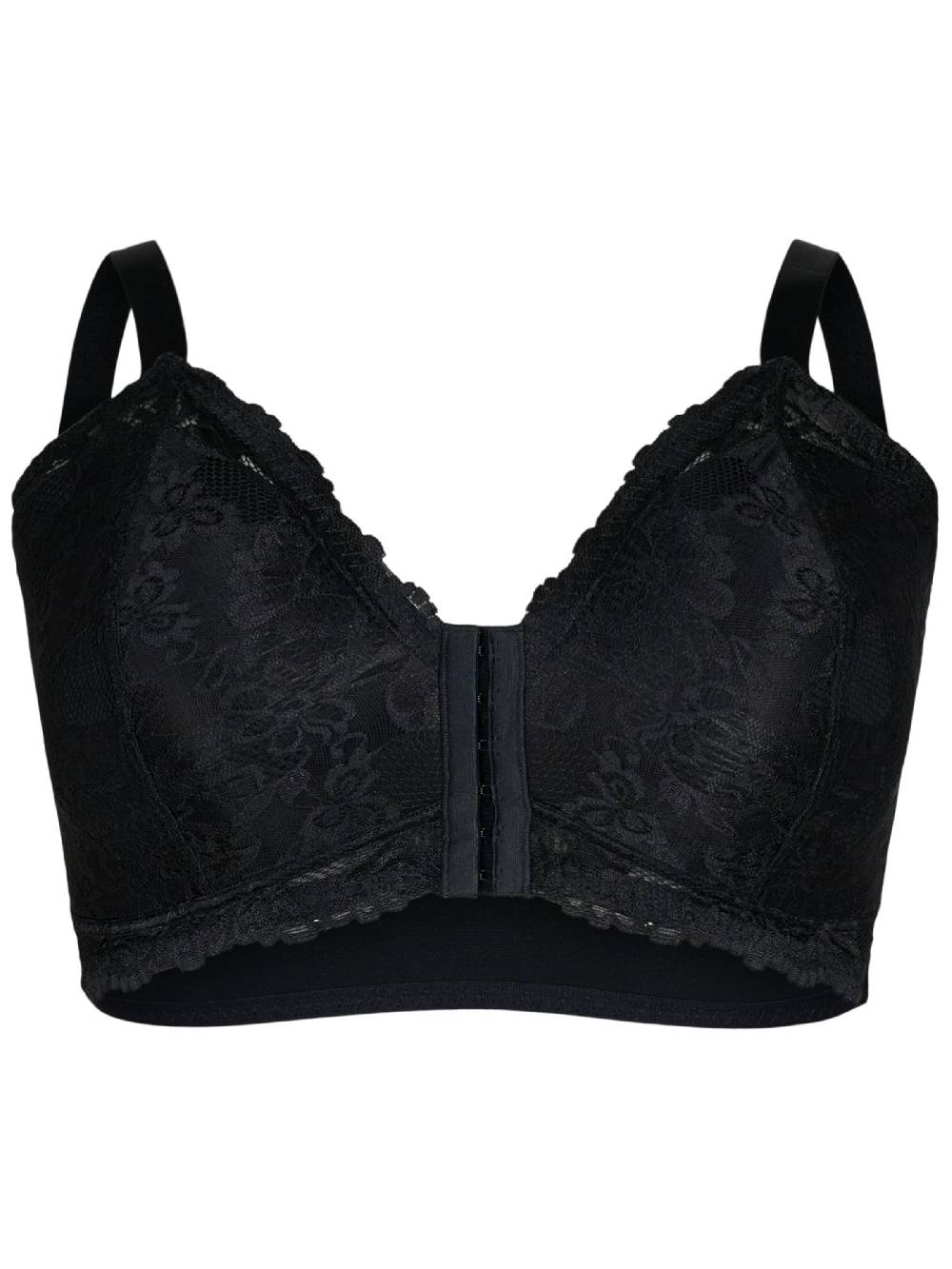 Devoted By Zizzi Triangle Bra 'LERVA' In Black