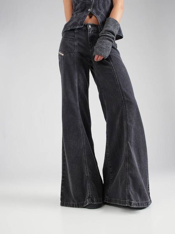 DIESEL Wide leg Jeans 'D-AKII' in Black