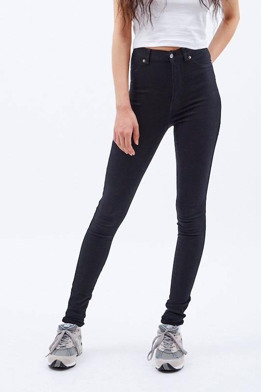 Dr. Denim Skinny Jeggings 'Solitaire' in Black Denim