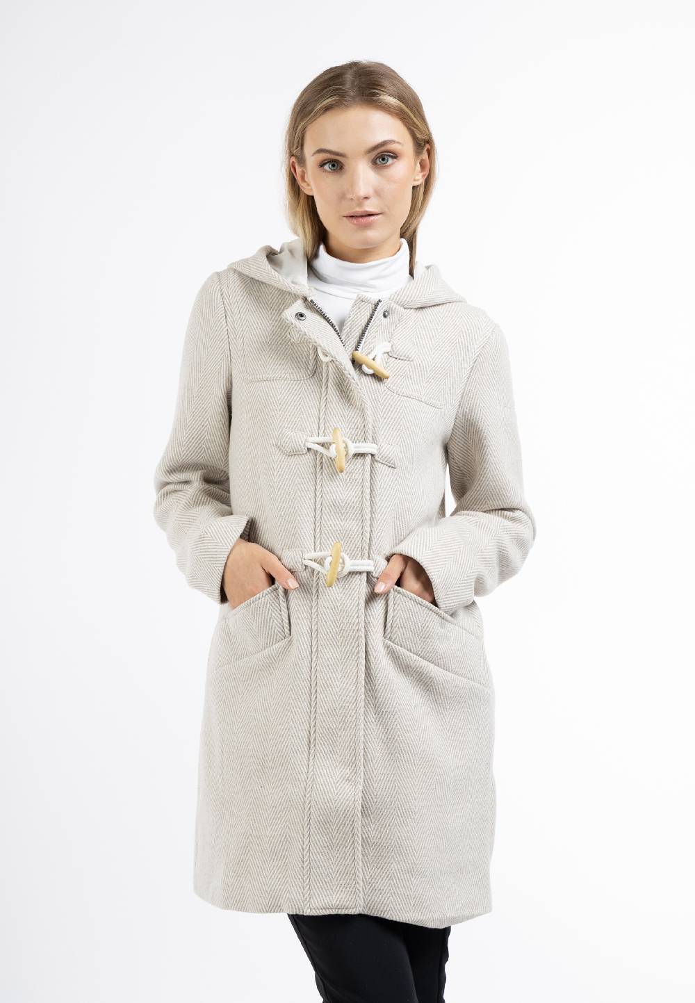 DreiMaster Klassik Between-Seasons Coat 'Nascita' In Beige