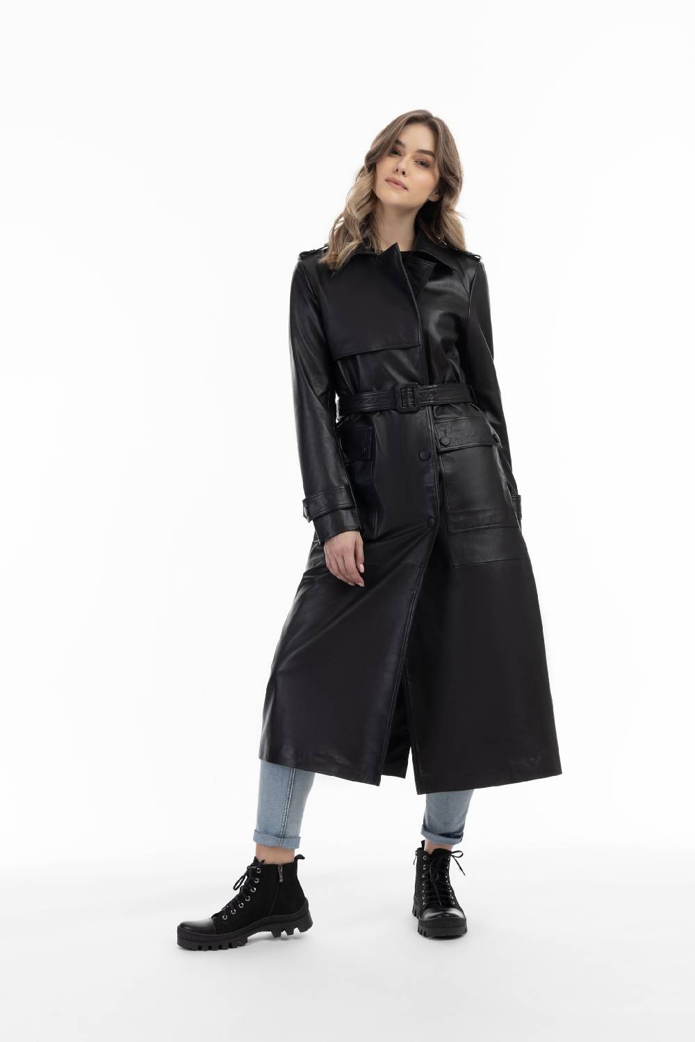 DreiMaster Vintage Between-Seasons Coat In Black