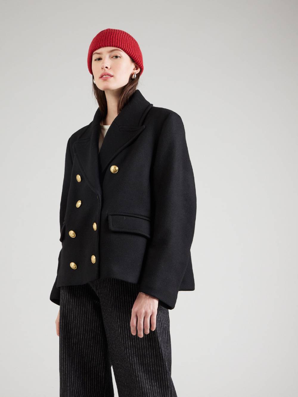DRYKORN Between-Seasons Coat 'ORDBURGH_2' In Black