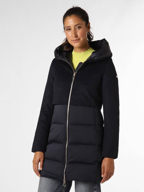 DUNO Winter Coat 'Ballon' in Marine Blue, Black