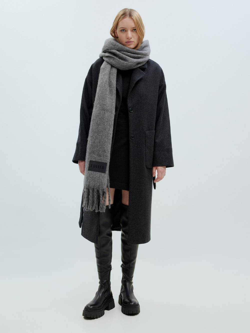 EDITED Between-Seasons Coat 'Santo' In Anthracite