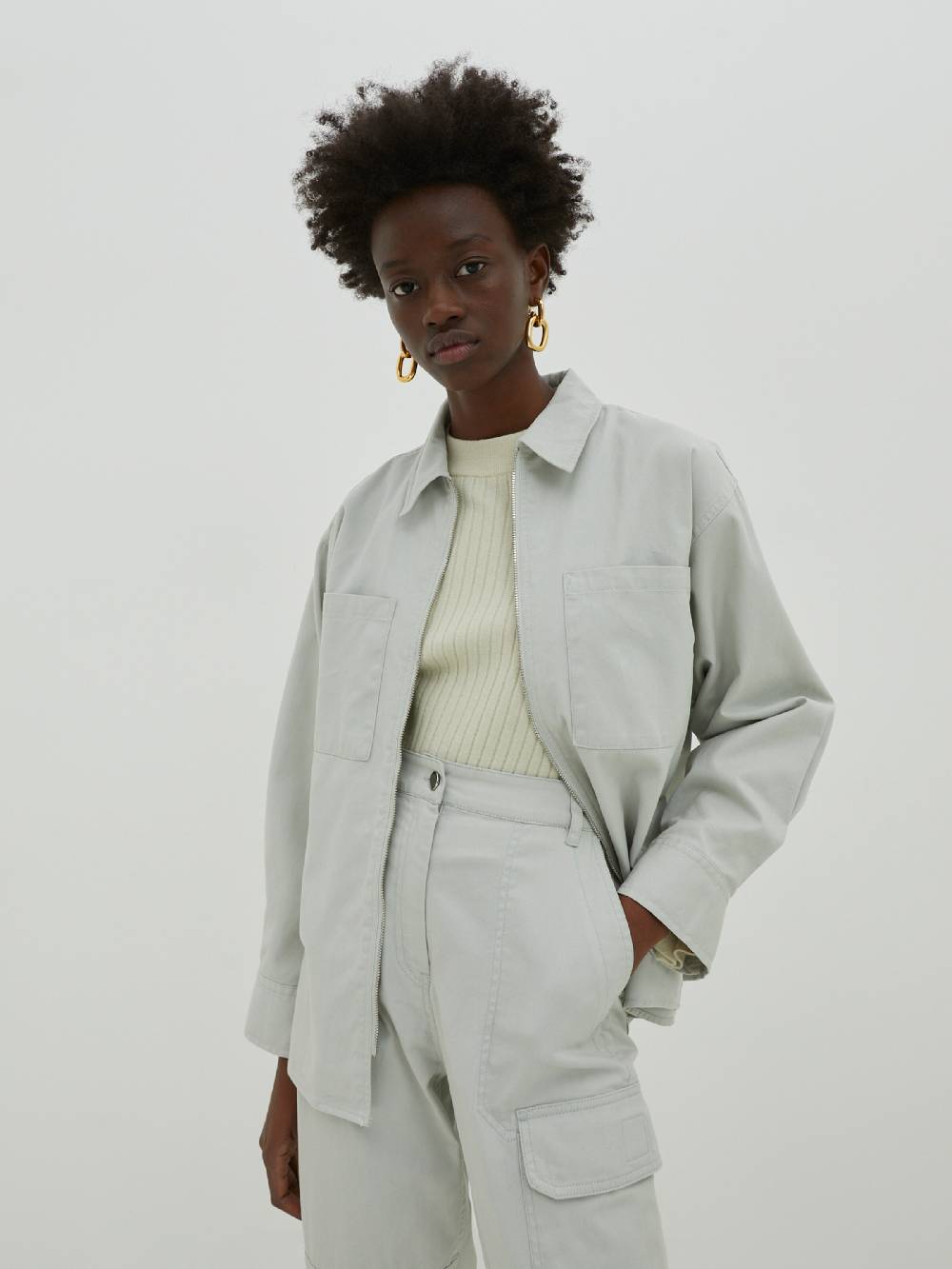 EDITED Blouse 'Camille' In Grey