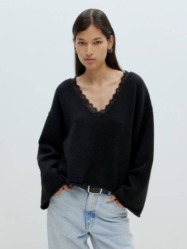 EDITED Sweater 'Amanda' in Black