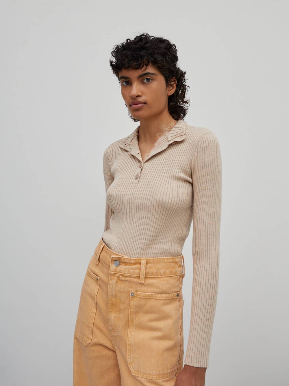EDITED Sweater 'Promise' In Mottled Beige