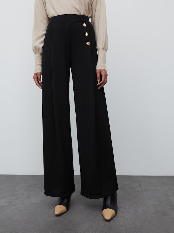 EDITED Wide leg Pants 'Jamie' in Black